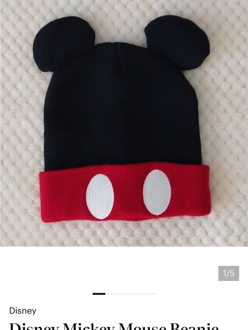 Mickey Mouse knit hat